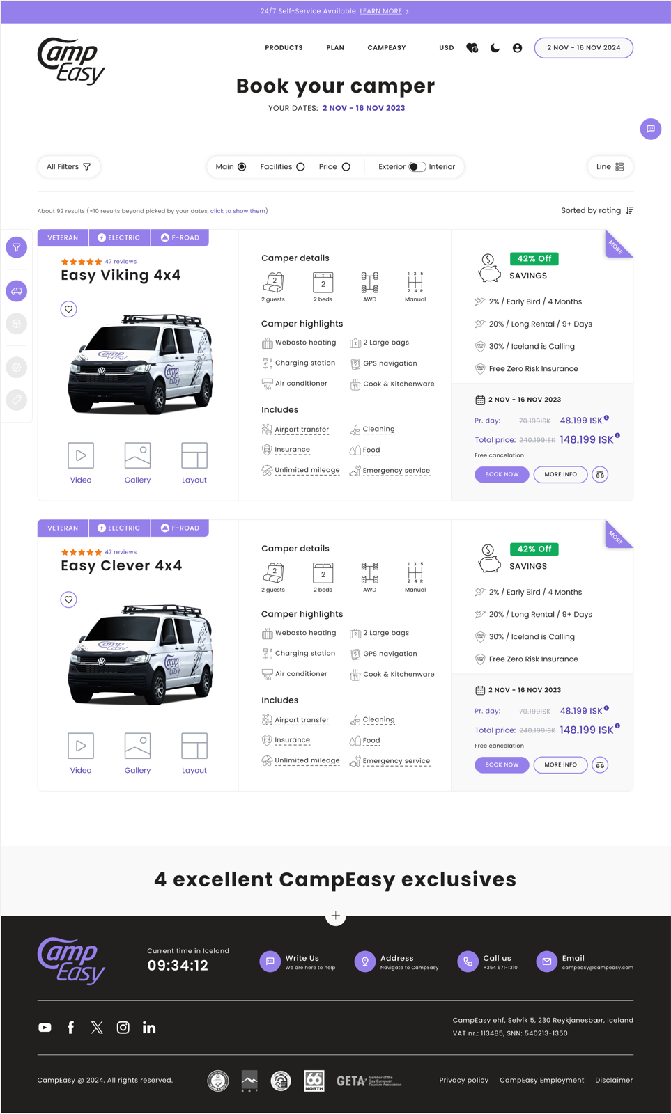 CampEasy process showcase